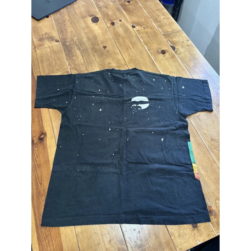 Vintage 80s Fruit of the Loom Eagle Dragon Graphic T-Shirt All Over Print XL USA